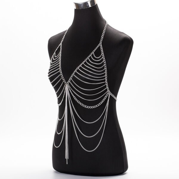 Multilayer Aluminum Tassel Fashion Body Chain - Image 3