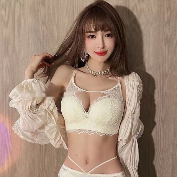 French Lace Underwear Women's Small Chest Push Up - Image 2
