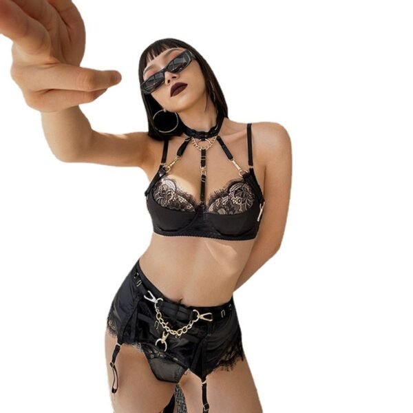 European And American Ultra-thin Chest-flattering Small Gathering Bra - Image 4