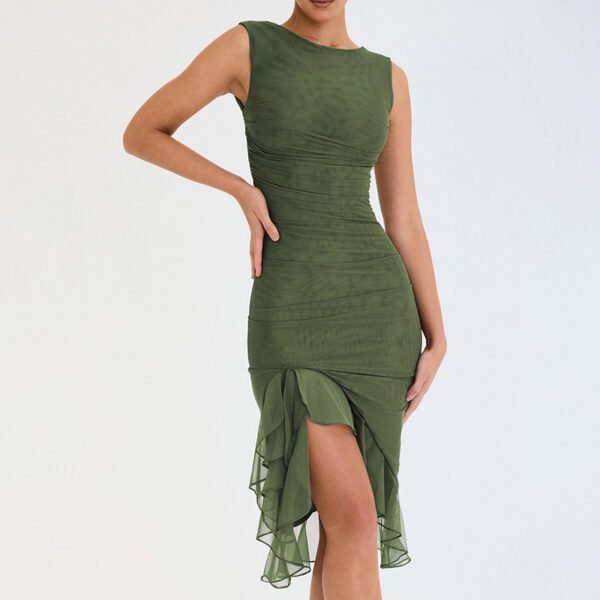 Summer Slim Skinny Sleeveless Dress For Women Fashion Party Club Dresses - Image 2