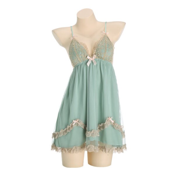 Pure Want To Gather And Chest Pad Nightdress Outerwear Gown Suit - Image 9