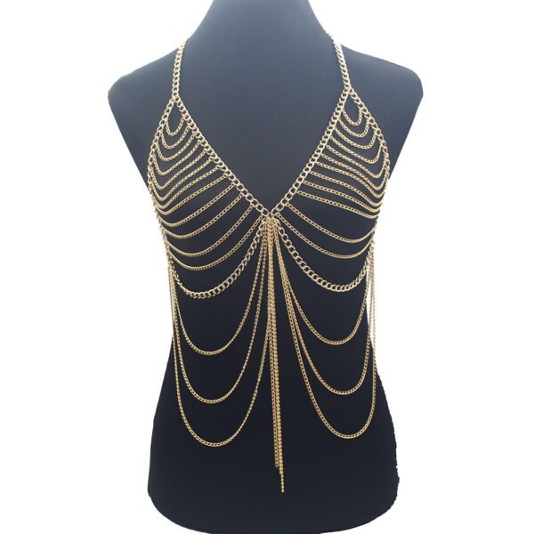 Multilayer Aluminum Tassel Fashion Body Chain - Image 4