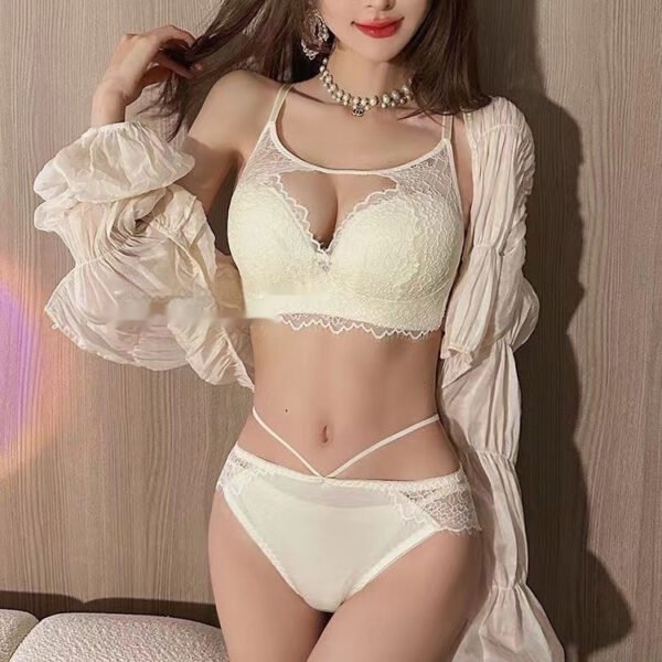 French Lace Underwear Women's Small Chest Push Up - Image 8