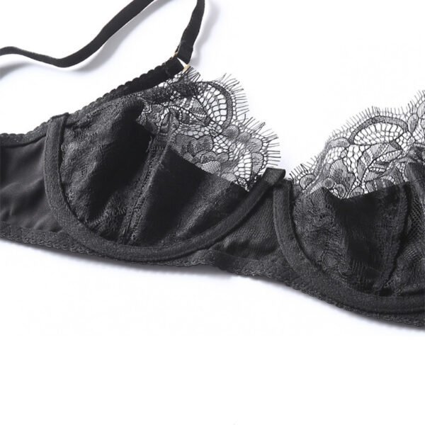 European And American Ultra-thin Chest-flattering Small Gathering Bra - Image 9